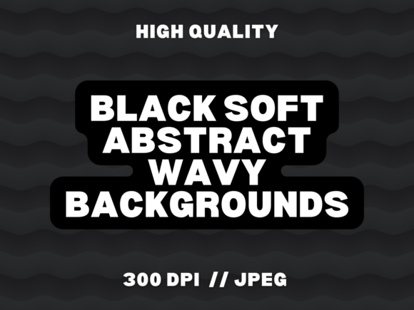 28 Black Soft Abstract Wavy Backgrounds