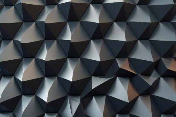 3D Geometric Polygon Pattern Background