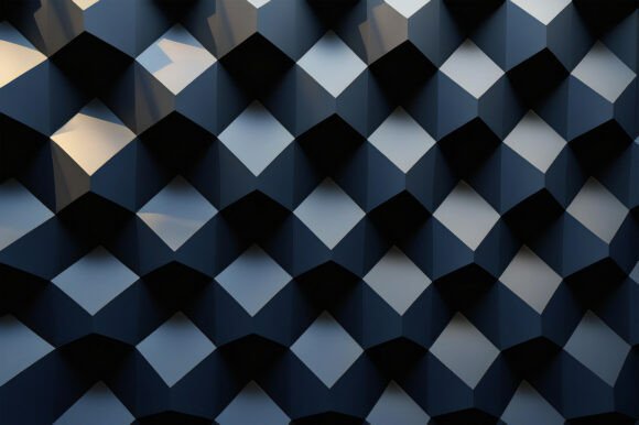 A Black and White Diamond Shaped Wall for Creative Projects