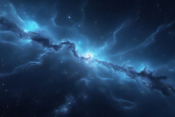 A Blue and White Nebula