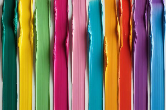 A Close Up of Colorful Paint: A Versatile Tool for Modern Creatives