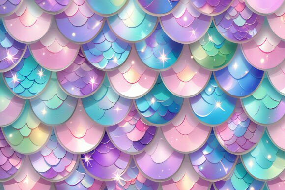 A Colorful Mermaid Scales Pattern for Creative Inspiration