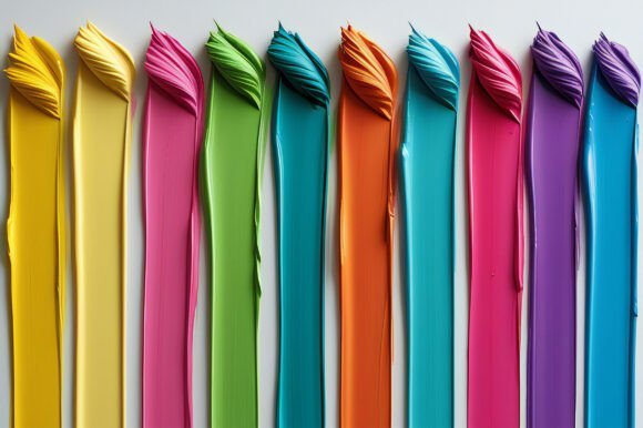 A Group of Colorful Paint: Elevate Your Creative Projects with Vibrant Backgrounds