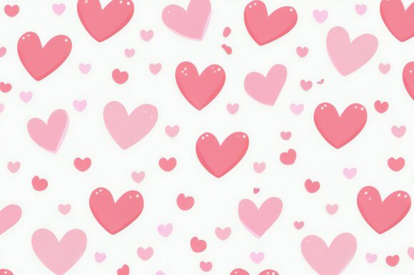 A Pattern of Pink and Red Hearts: A Versatile Design Element