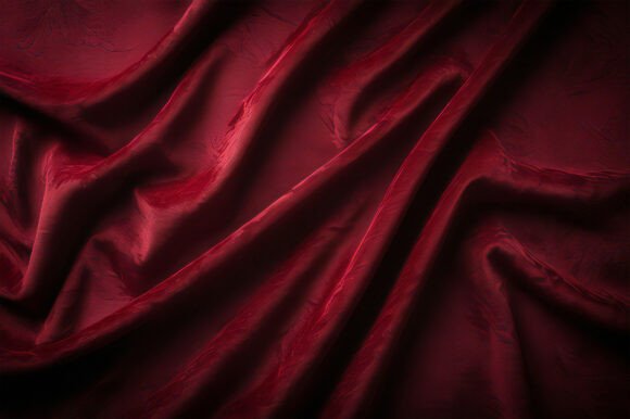 A Red Fabric with Folds: A Versatile Background for Creative Projects
