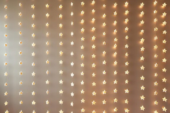 A Wall with Lights on It: A Versatile Background for Creative Projects