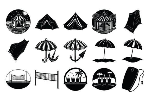 Summer Silhouette Vector -Vol 3