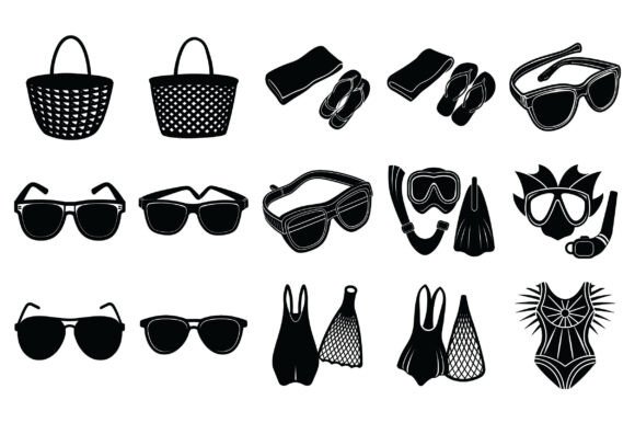 Summer Silhouette Vector -Vol 9: A Strategic Asset for Creative and Professional Use